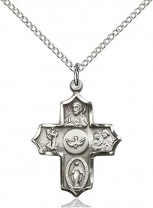 Women's 5-Way Medal with Circle Dove [BM0022]