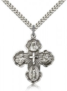 5-Way Pendant with Scalloped Edges [BC0045]