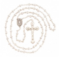 5mm Sterling Silver Bead Rosary in Sterling Silver [RB3421]