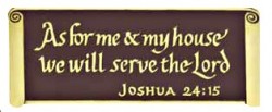 As For Me and My House Wall Plaque [TCG0072]