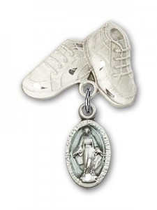 Baby Badge with Blue Miraculous Charm and Baby Boots Pin [BLBP0172]