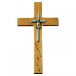 Baby Boy Baptism Wall Cross - 10 inch [SNCR0045]