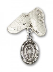 Baby Pin with Miraculous Charm and Baby Boots Pin [BLBP0042]