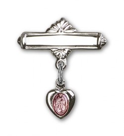 Engravable Baby Pin with Pink Miraculous Charm [BLBP0002]
