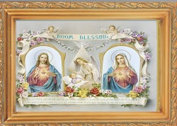 Baby Room Blessing Antique Gold Framed Print [HFA0086]