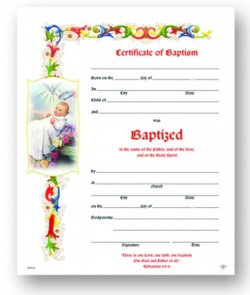 Baptism Certificate [HRC20092]