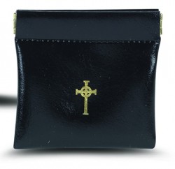 Black Vinyl Rosary Case [RCH004]