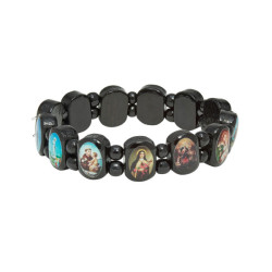 Black Wood Saint Bracelet [MV119]