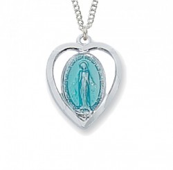 Blue Heart Miraculous Medal [CM2050]