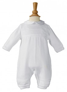 Boys Cotton Knit Baptism Coverall [LTM072]