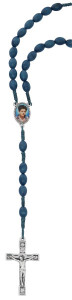 Carlo Acutis Blue Wood Rosary [MVRB601]