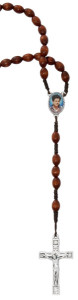 Carlo Acutis Brown Wood Rosary  [MVRB602]