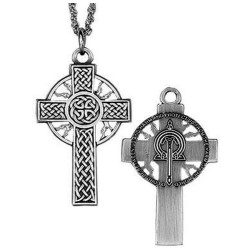 Celtic Thunder &amp; Lightning Cross Pendant - 1 1/2“ H [TSG1025]