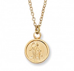 Child Size Guardian Angel Goldtone Medal [MV2001]