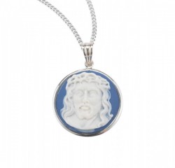 Christ Head Cameo Necklace [HMM3355]