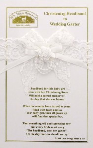 Christening Headband to Wedding Garter [CFSLTMA002]