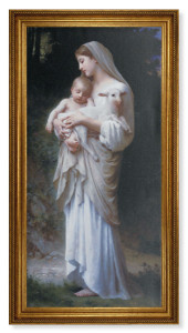 Church Size Divine Innocence 22x44 Antiqued Frame Print or Canvas [HFA4762]