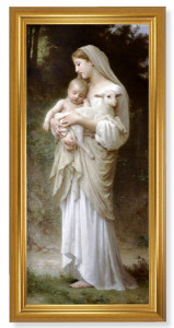 Church Size Divine Innocence Gold Framed Art - 2 Sizes [HFA4775]