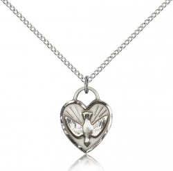 Girl's Heart Shaped Confirmation Pendant [BM0127]