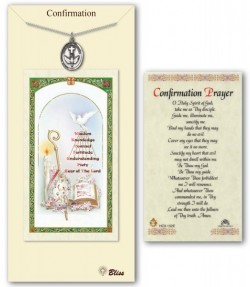 Confirmation Medal in Pewter with Prayer Card [BLPCP002]