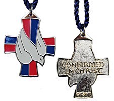 Confirmed in Christ Desending Dove and Cross Pendant [TCG0279]