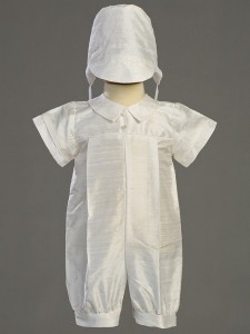 Conner Silk Baptism Romper [LCC0036]