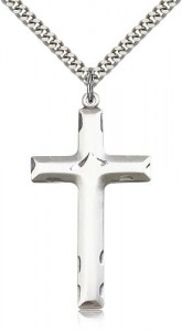 Etched Cross Pendant [BM0136]
