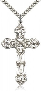 Cross Pendant Fleur de Lis [BM0137]