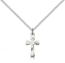 Cross Pendant Dainty Etched [BM0159]