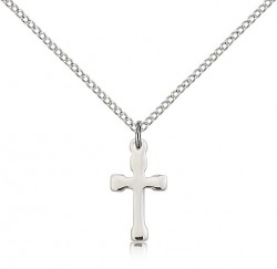 Shiny Block Tip Cross Pendant [BM0160]