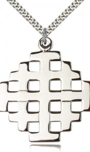 Men's Large Jerusalem Cross Pendant [BM0176]