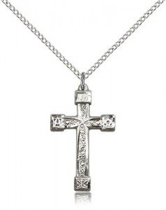 Women's Alpha Omega Cross Pendant [BM0189]