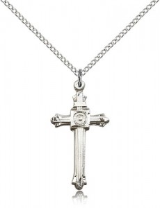 Radial Center Cross Necklace [BM0190]