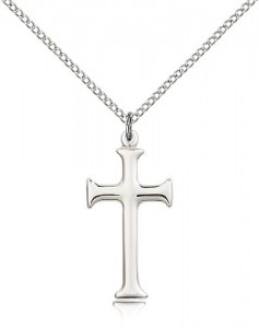 Women's Shiny Sleek Cross Pendant [BM0193]