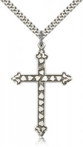 Cross Pendant with Hearts [BM0208]