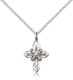 Smaller Women's Teardrop Cross in Cross Pendant [BM0221]