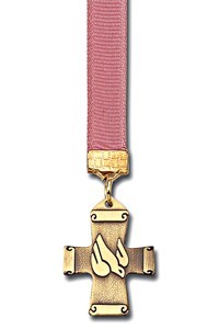 Decending Dove Cross Bookmark - 12 Ribbon Colors Available [TCG0011]