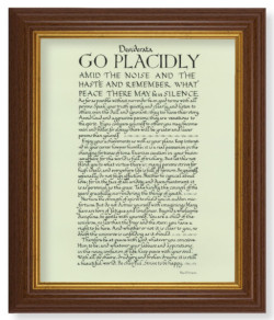 Desiderata Poem 8x10 Textured Artboard Dark Walnut Frame [HFA5592]
