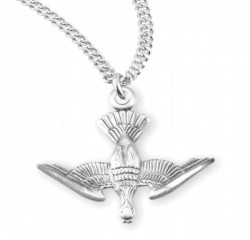 Detailed Descending Dove Necklace [HMM3382]
