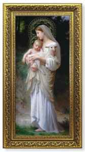 Divine Innocence  Print in Ornate Gold-Leaf Frame - 2 Sizes [HFA4788]