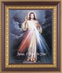 Divine Mercy 8x10 Framed Print Under Glass [HFP123]