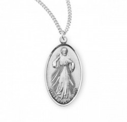 Divine Mercy Medal Sterling Silver [REM2075]