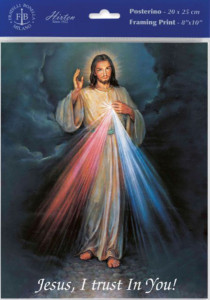 Divine Mercy Print - Sold in 3 per pack [HFA1116]