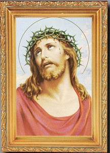 Ecce Homo Antique Gold Framed Print [HFA0057]