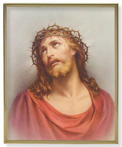 Ecce Homo 8x10 Gold Trim Plaque [HFA0175]