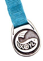 Fish Symbol Bookmark - 12 Ribbon Colors Available [TCG0007]