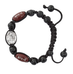 Football Bracelet with Saint Sebastian Medal [MV1030]