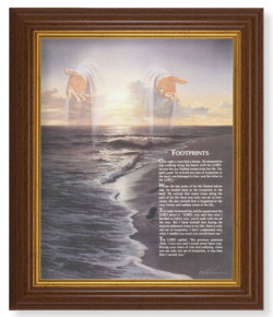 Footprints 8x10 Textured Artboard Dark Walnut Frame [HFA5462]