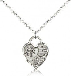 Footprints Heart Pendant [BM0922]