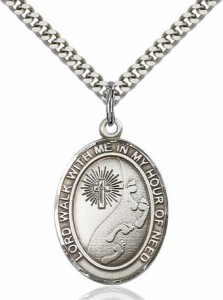 Footprints In The Sand Cross Pendant [EN6366]